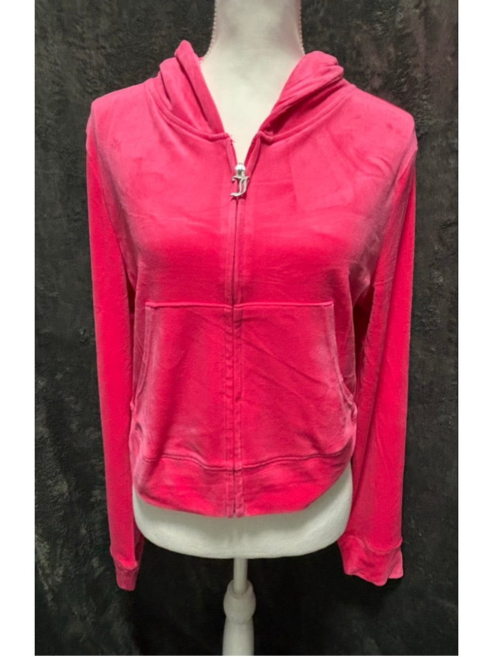 NWT Bling Juicy Couture Pink Party Velour Tracksuit w/Rhinestone Glam Y2K Size L - Picture 10 of 10